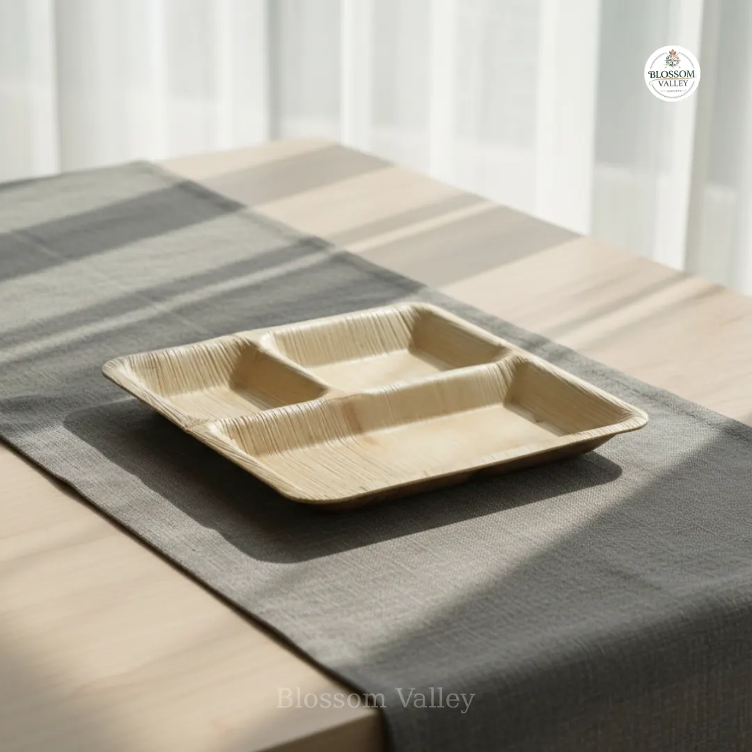 Square Compartment Plates