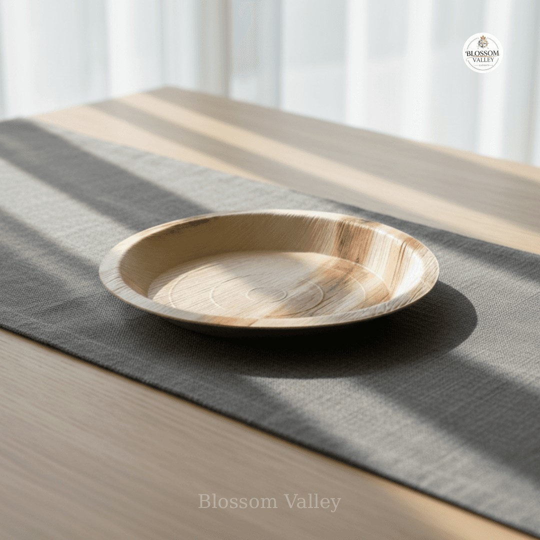 Areca Round Deep Plate