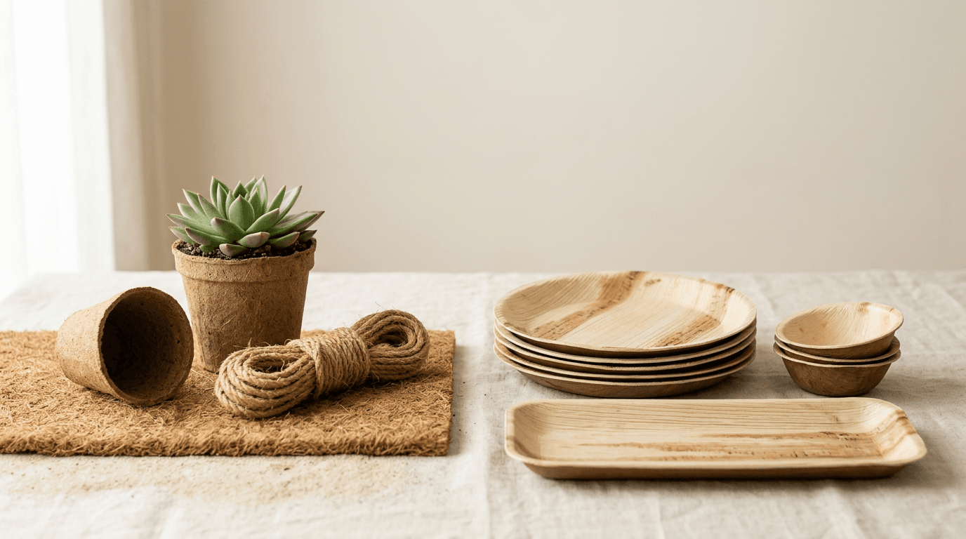 Coir and areca export product samples